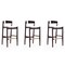 Manhattan Comfort Klismos Barstool in Ivory and Dark Walnut (Set of 3) 3-BS014-IV - alternate 1